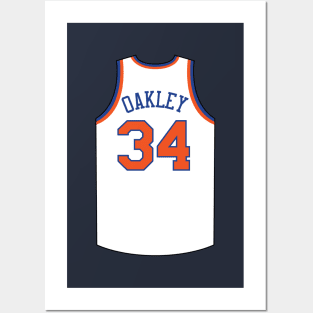 Charles Oakley New York Jersey Qiangy Posters and Art